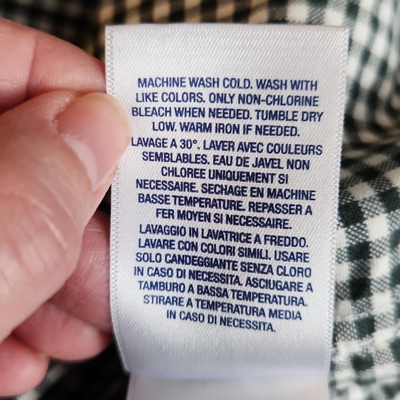 Ralph Lauren Kids Green Check Button Down Oxford Shirt Size Small (8) - Picture 7 of 8